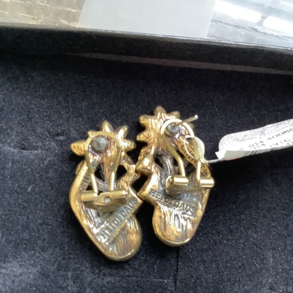 Heidi Daus Rare Earrings Anything Bling Grey/Clear Crystals from Saks 5th - Picture 12 of 14